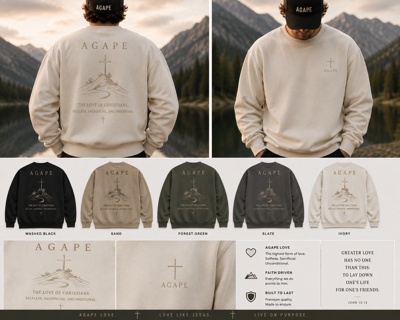 AGAPE — COVENANT Premium Crewneck